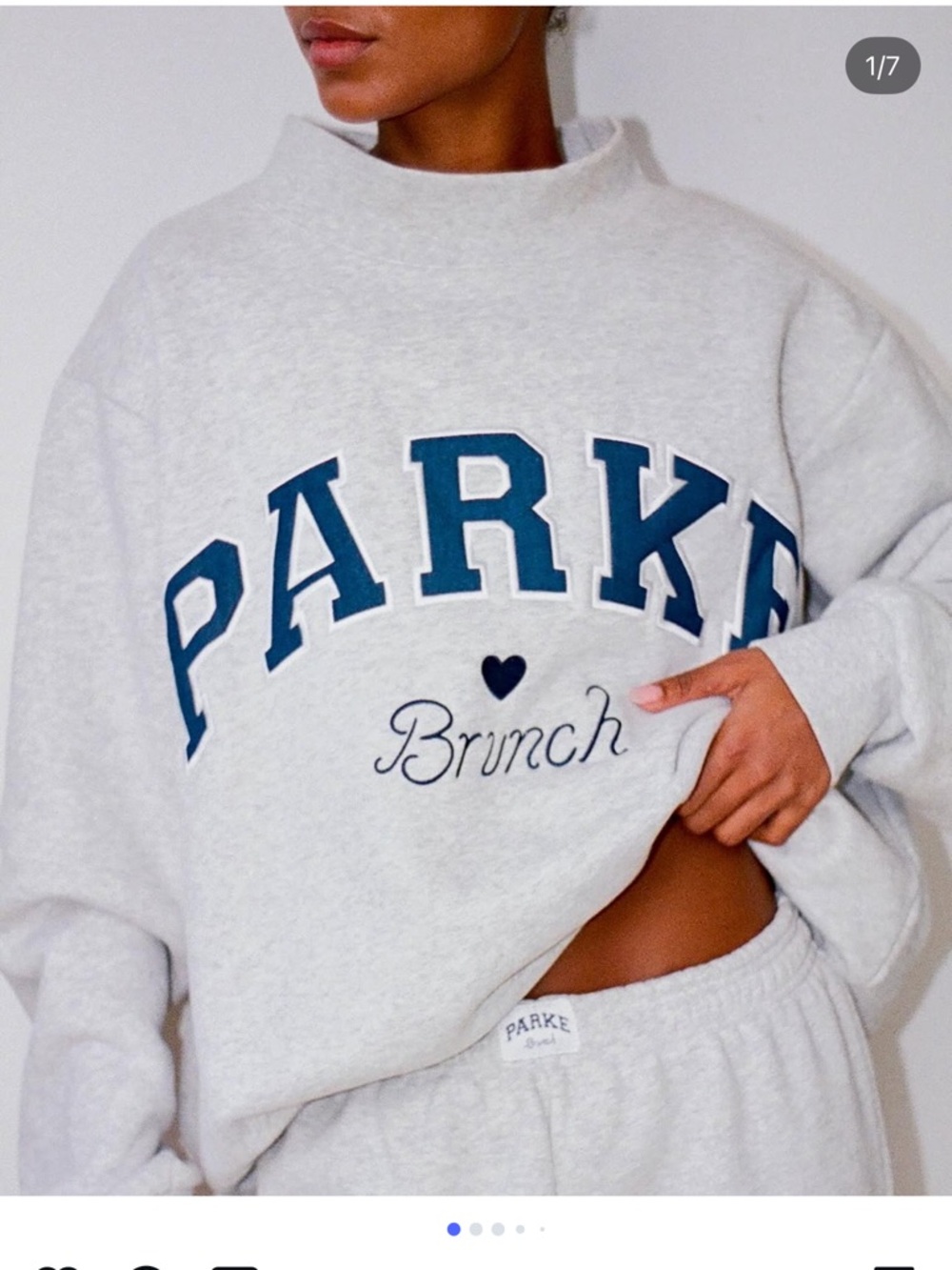 Parke x brunch Cream Crewneck Sweater